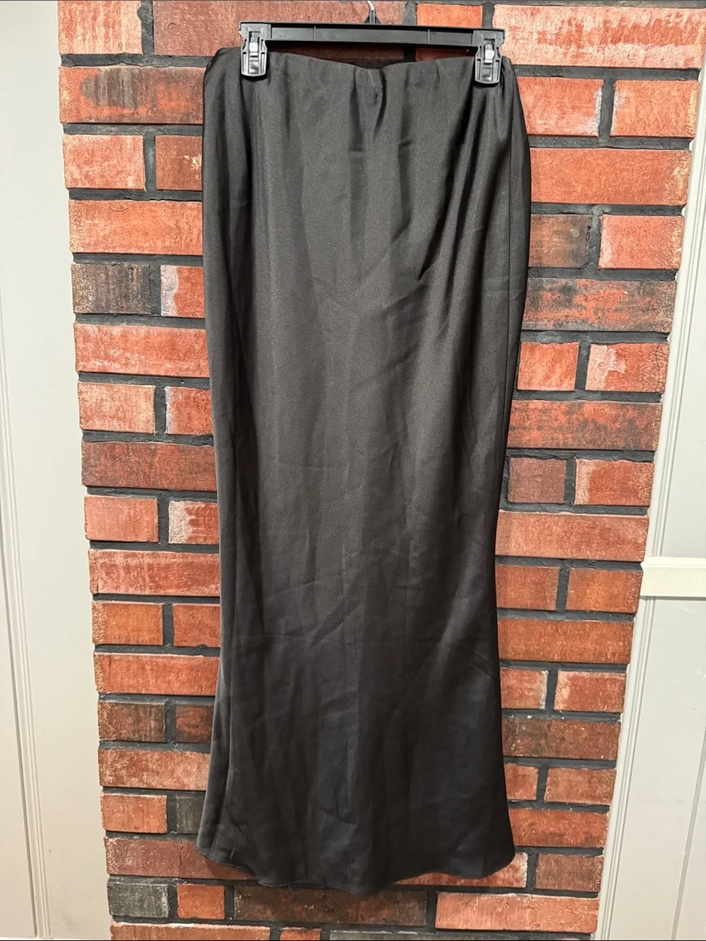 Babyboo Satin A-Line  Skirt - Black